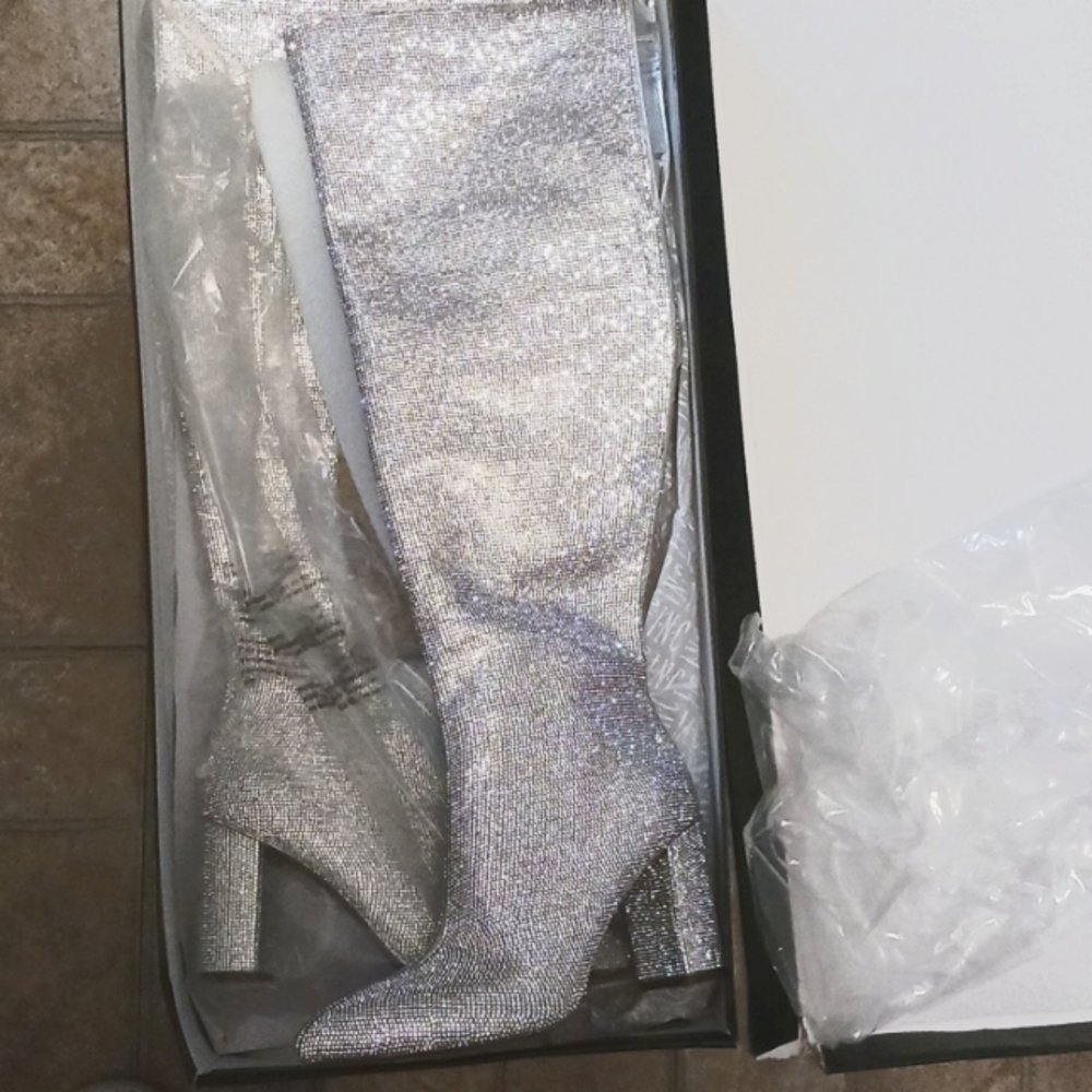 INC Int Concepts over the knee Rhinestone Boots